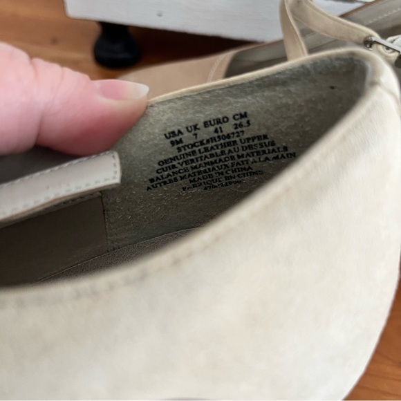 Womens Hush Puppies Suede Retro Platform Block Heel Pumps Colorblock Size 9M - Picture 7 of 8